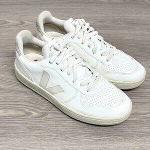 Veja Leather White Sneakers Size 38 US 7